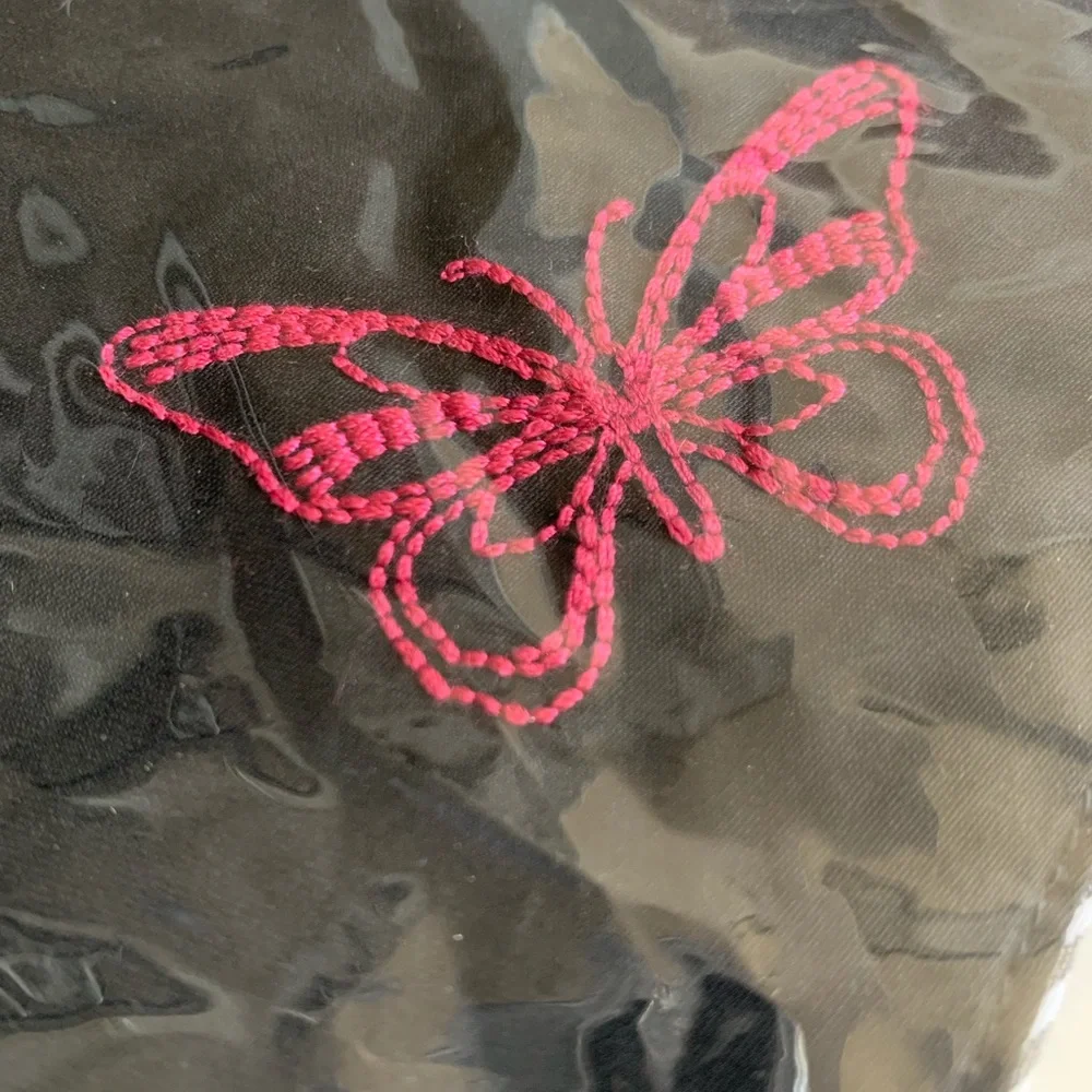 Johnny Was Embroidered Butterfly Mask